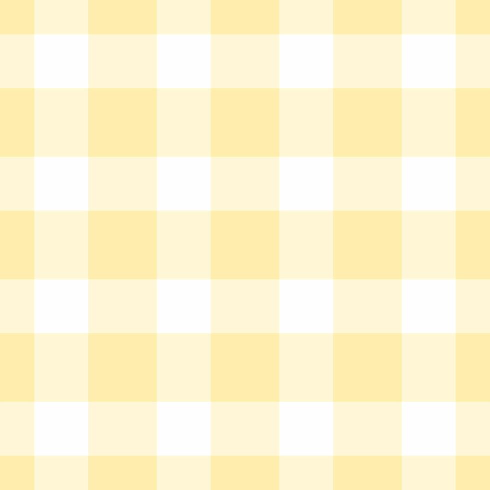 Form pattern texture check, simple tartan textile vector. Holiday background fabric seamless plaid in light goldenrod yellow and yellow colors. vector