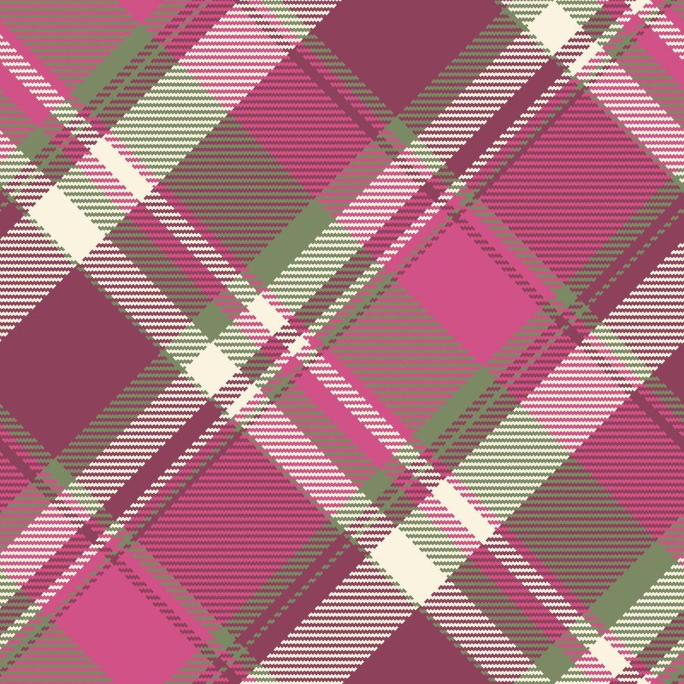 Seamless texture background of check tartan plaid with a pattern vector fabric textile.