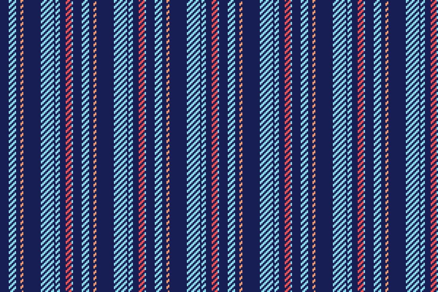 Isolation stripe textile lines, creation vector seamless fabric. Throw texture vertical pattern background in blue and cyan colors.