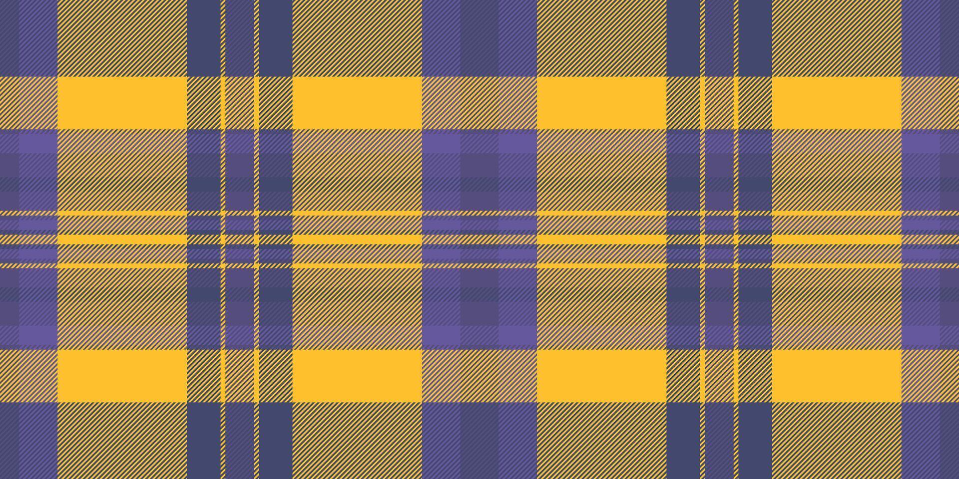 Golf fabric textile seamless, complexity vector tartan pattern. Birthday card background plaid texture check in indigo and amber colors.