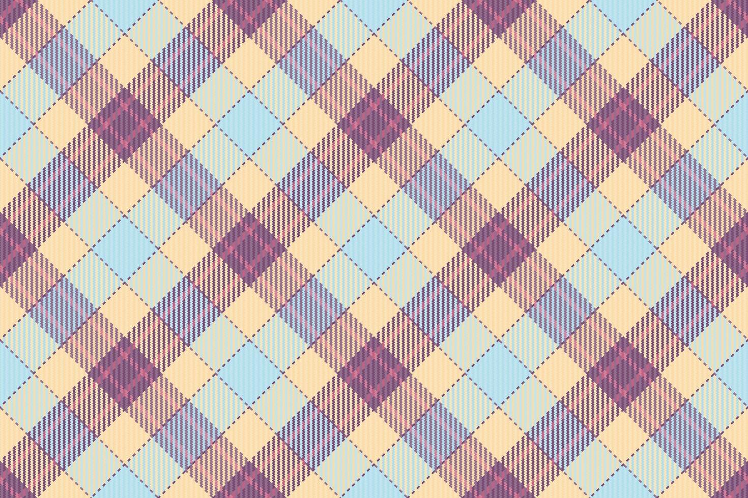 Revival background check plaid, 30s textile texture tartan. Garment seamless fabric vector pattern in light and navajo white colors.