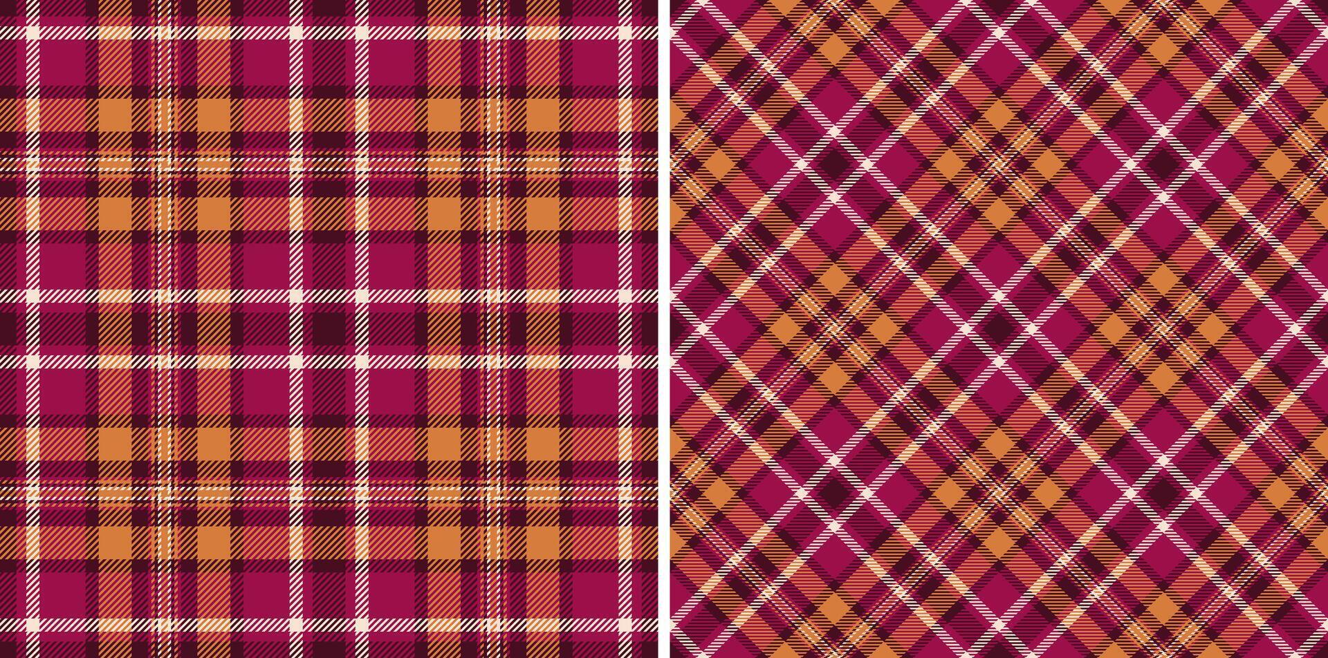 Textile plaid seamless of tartan fabric pattern with a texture vector check background.