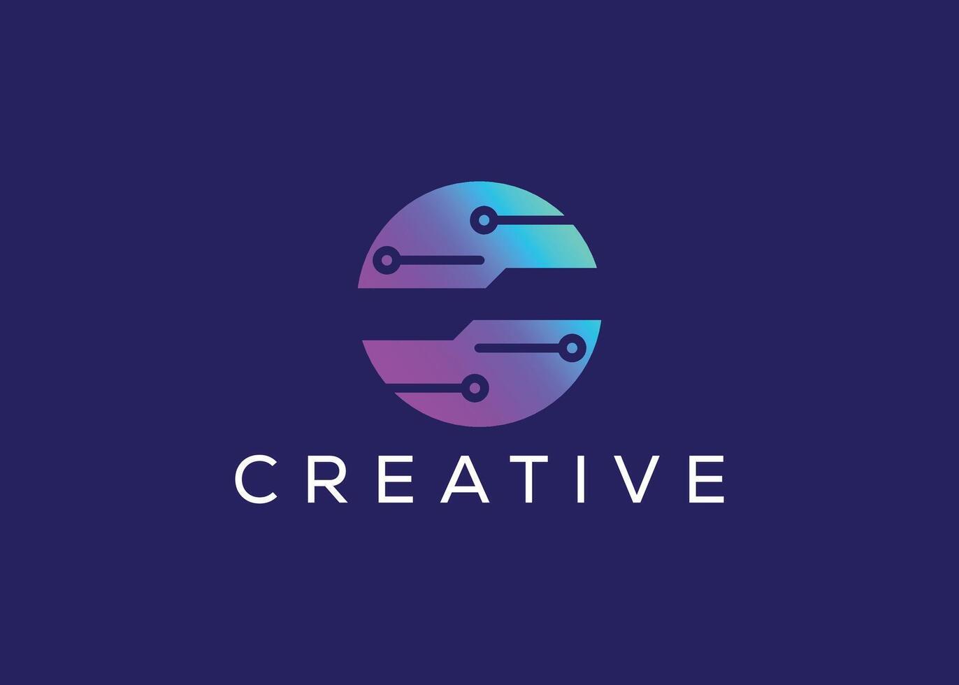 Minimalist and Modern technology logo design vector template. Creative modern Innovative high Circuit technology logo