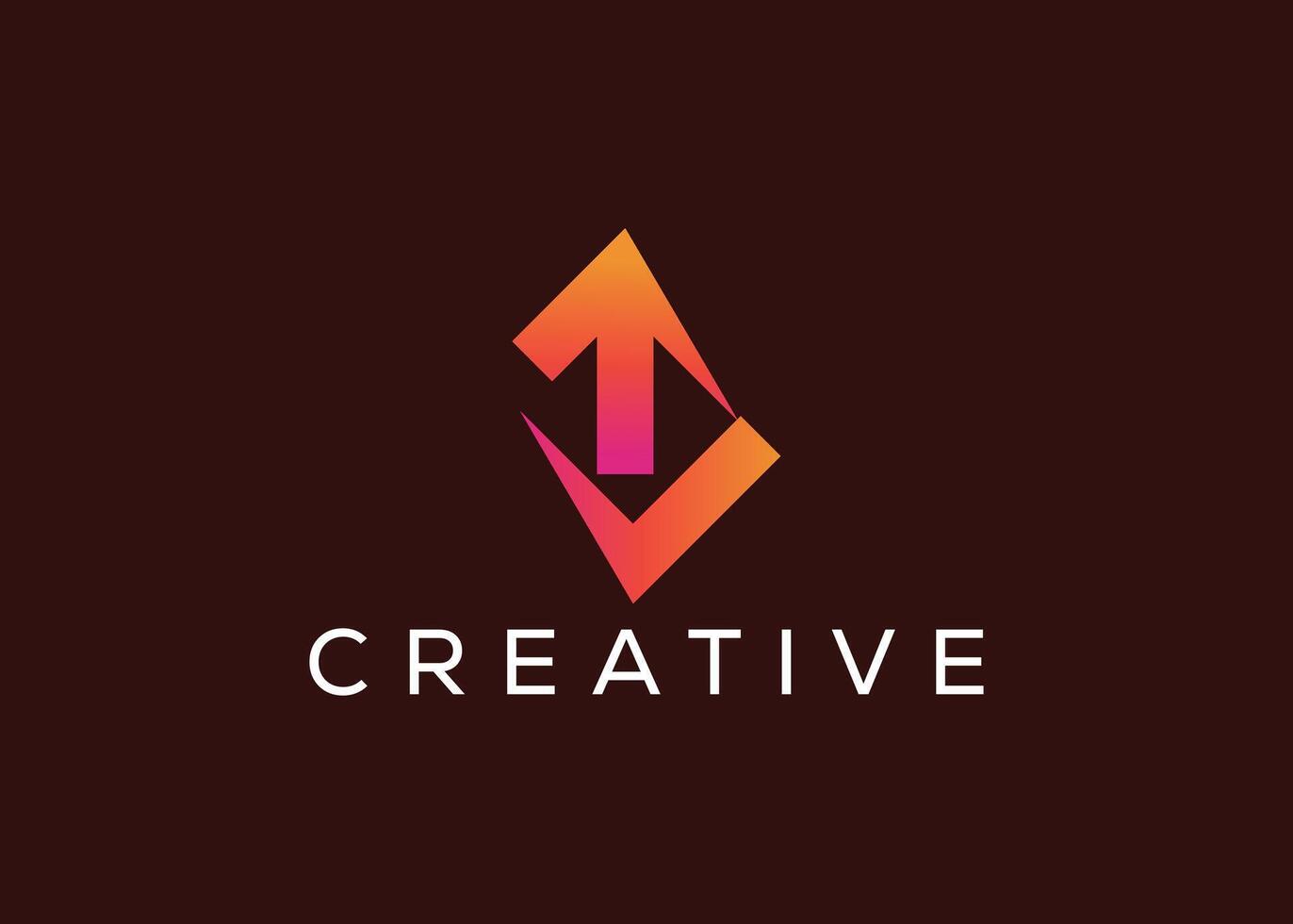 minimalista flecha crecimiento cheque marca logo diseño vector modelo. creativo moderno cheque flecha logo