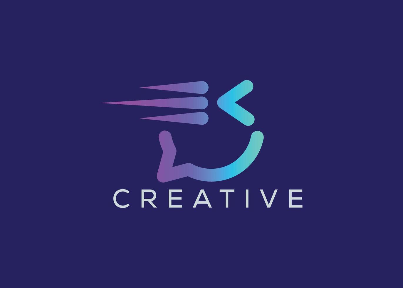 Minimalist blink chat logo design vector template. Creative modern chat logo