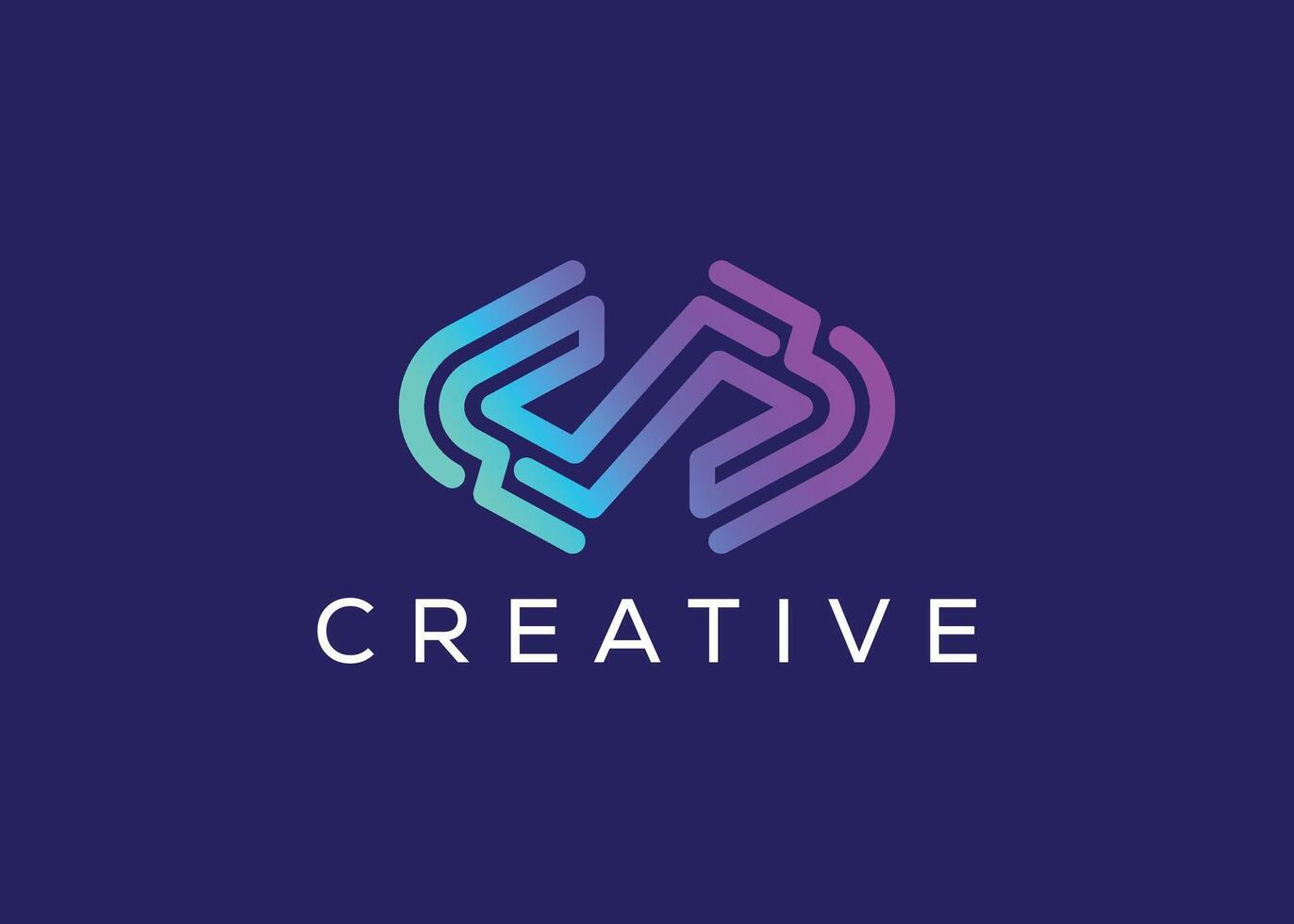 Minimalist and Modern technology logo design vector template. Creative modern Innovative high Circuit technology logo