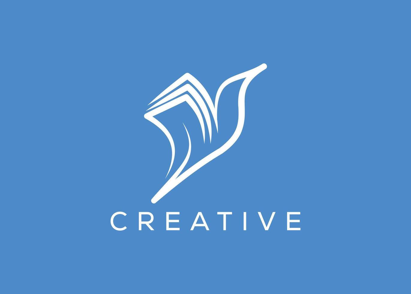Creative and minimal bird and money logo vector template