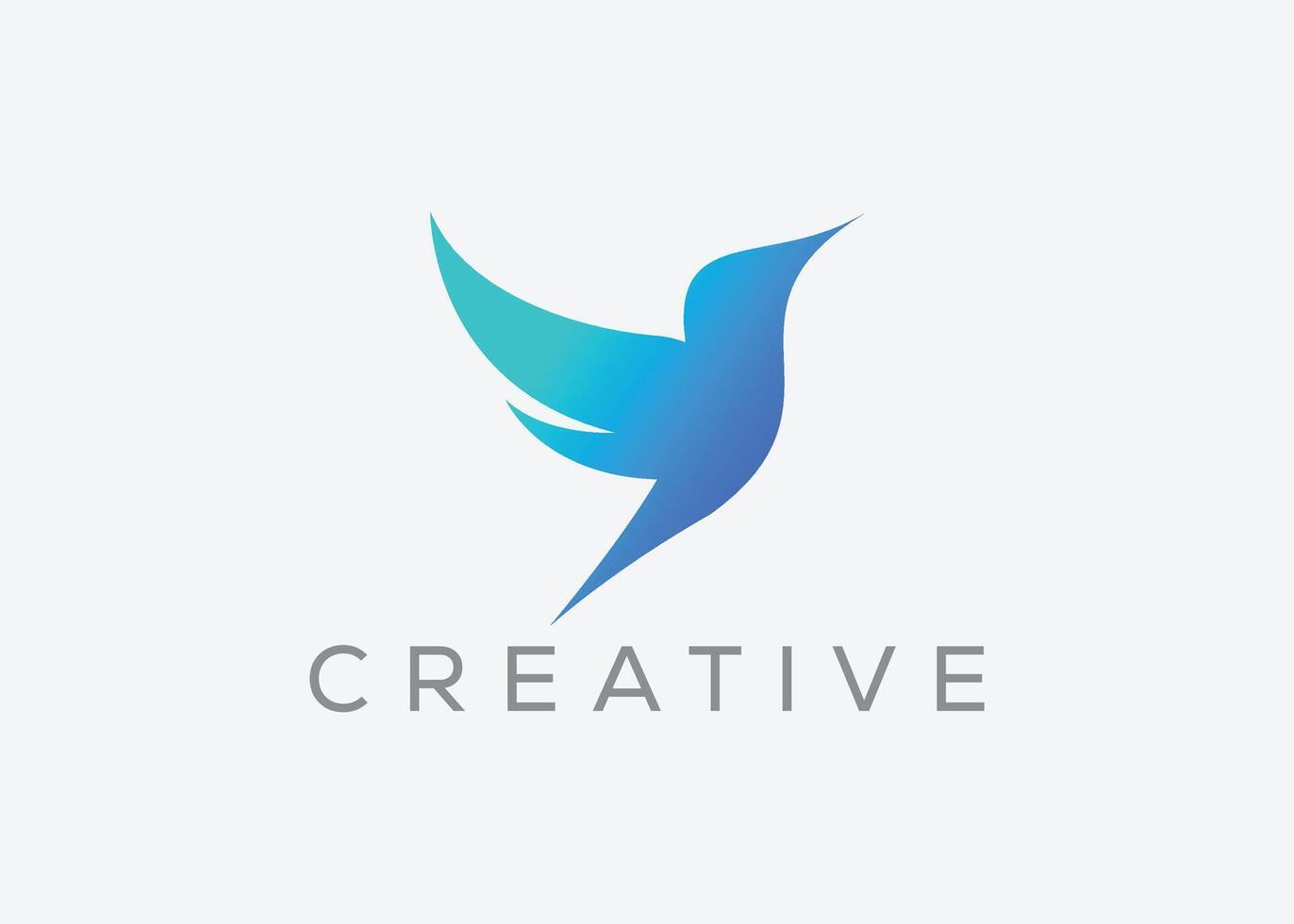 Creative and minimal bird vector logo design template. Dove Flying logo. Pigeon vector