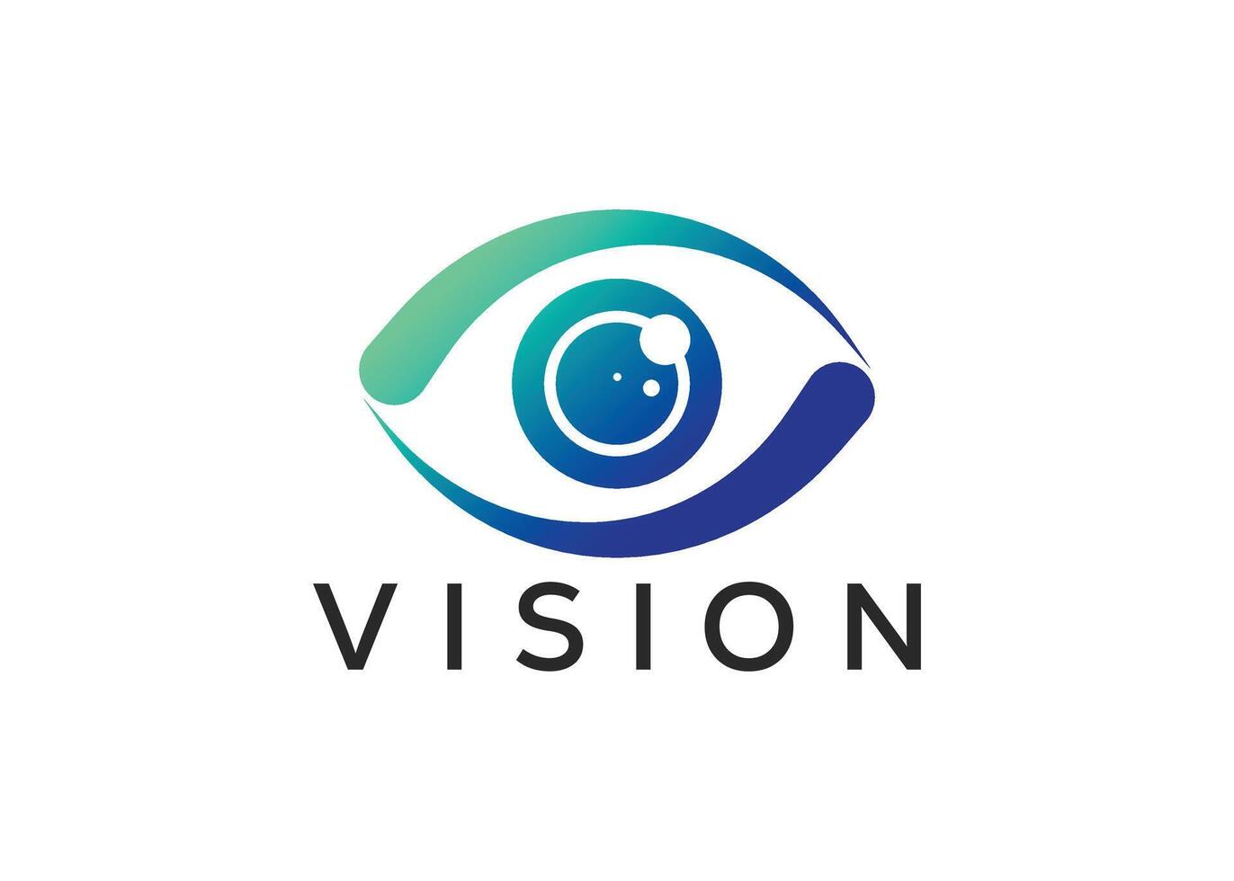 Minimalist vision eye logo design vector template. Modern eye logo. Minimalist style eye logo
