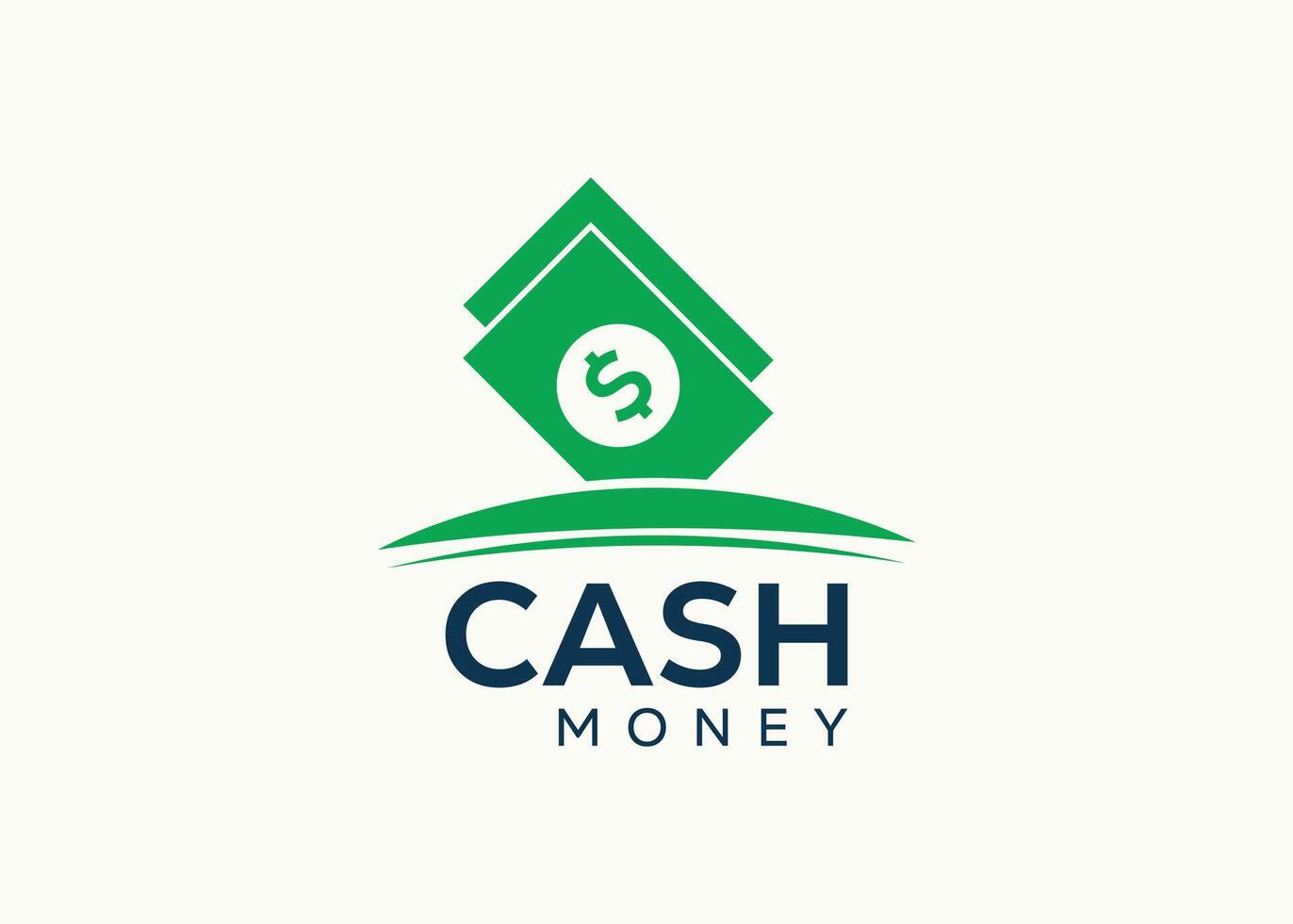 Minimalist Money logo design vector template. Cash money for business finance vector. Money investing logo