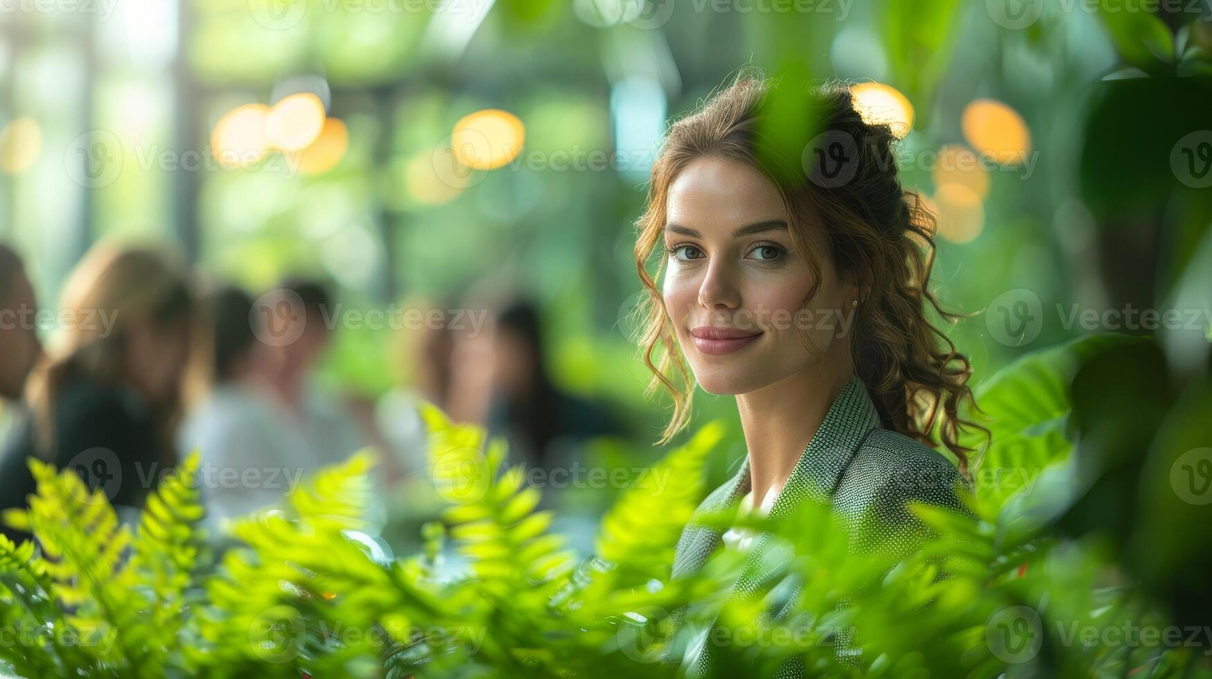 AI generated Business leaders are convening to deliberate on green initiatives and sustainable business practices, with a focus on driving eco-innovation within the corporate sector. photo