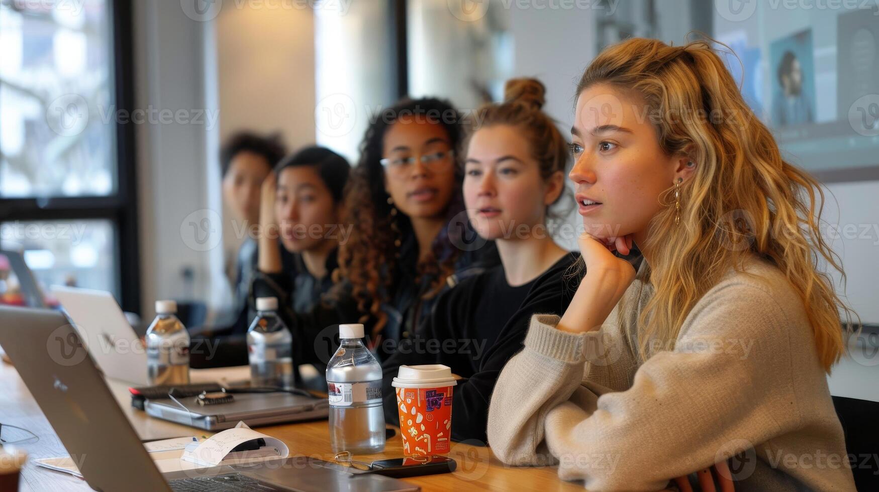 AI generated Tech Mentorship   Women Supporting Women in Innovation photo