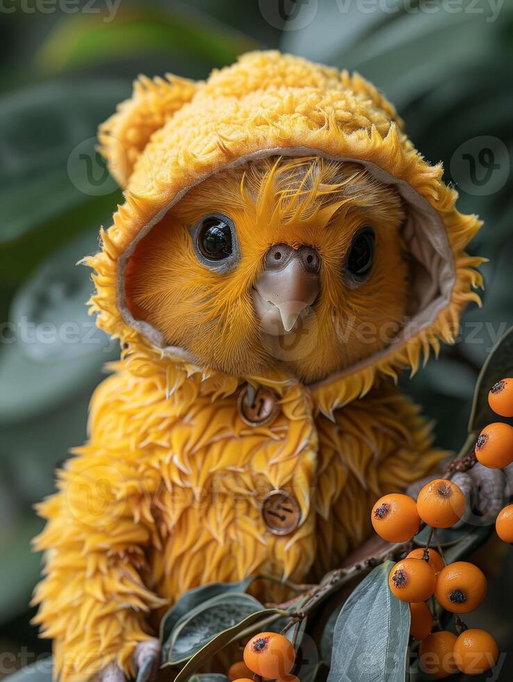 AI generated For National Pet Day, pets adorned in humorous and charming costumes are the highlight. photo