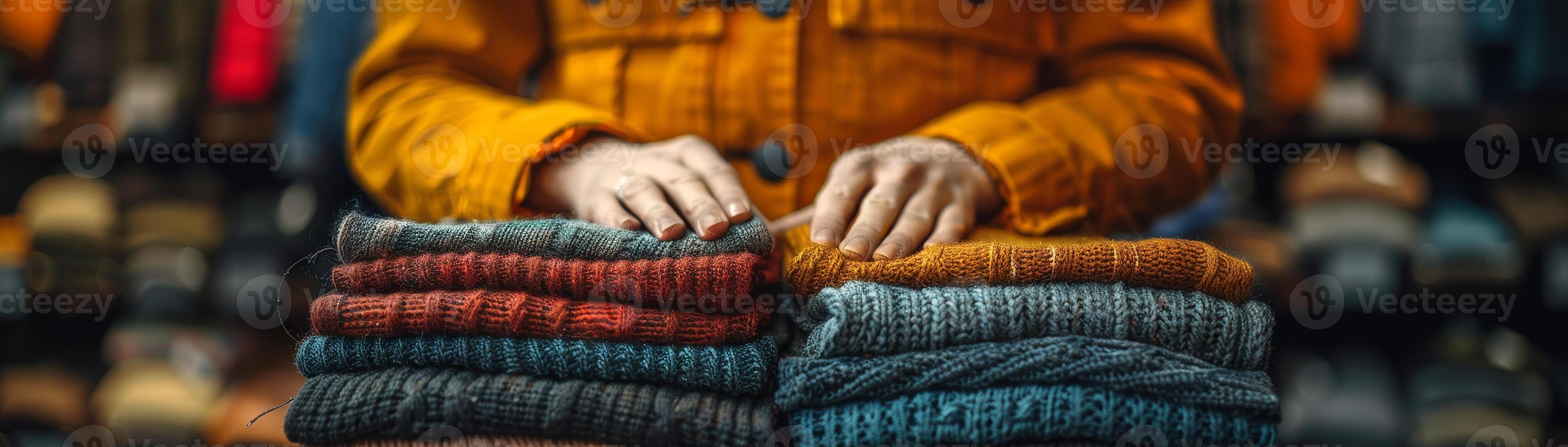 AI generated Participants in the upcycling workshop craft new pieces from old clothes, showcasing creativity in eco-friendly fashion and waste minimization. photo