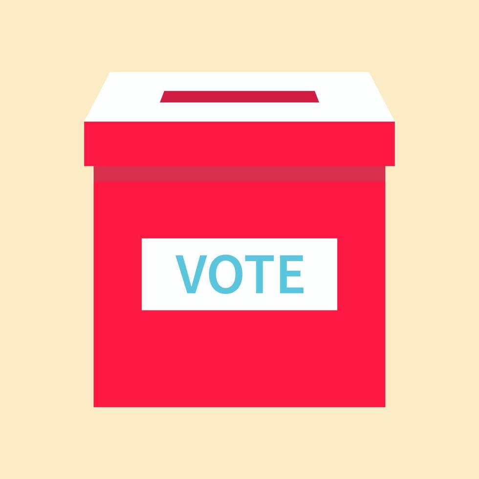 Hand voting ballot box icon. Hand putting paper in the ballot box. Voting concept. Vector illustration. Election and democracy campaign. Vote Sign.