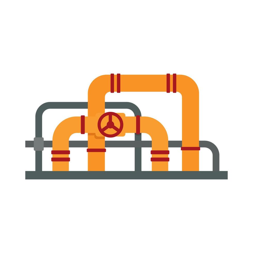 Oil industry icon with factory vector illustration. Petroleum industry element.