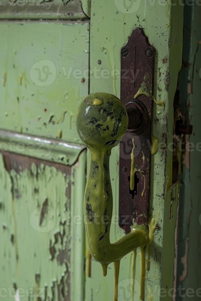 AI generated April Fool's Gag, Greased Door Handle, A Slick Trick for Laughs photo