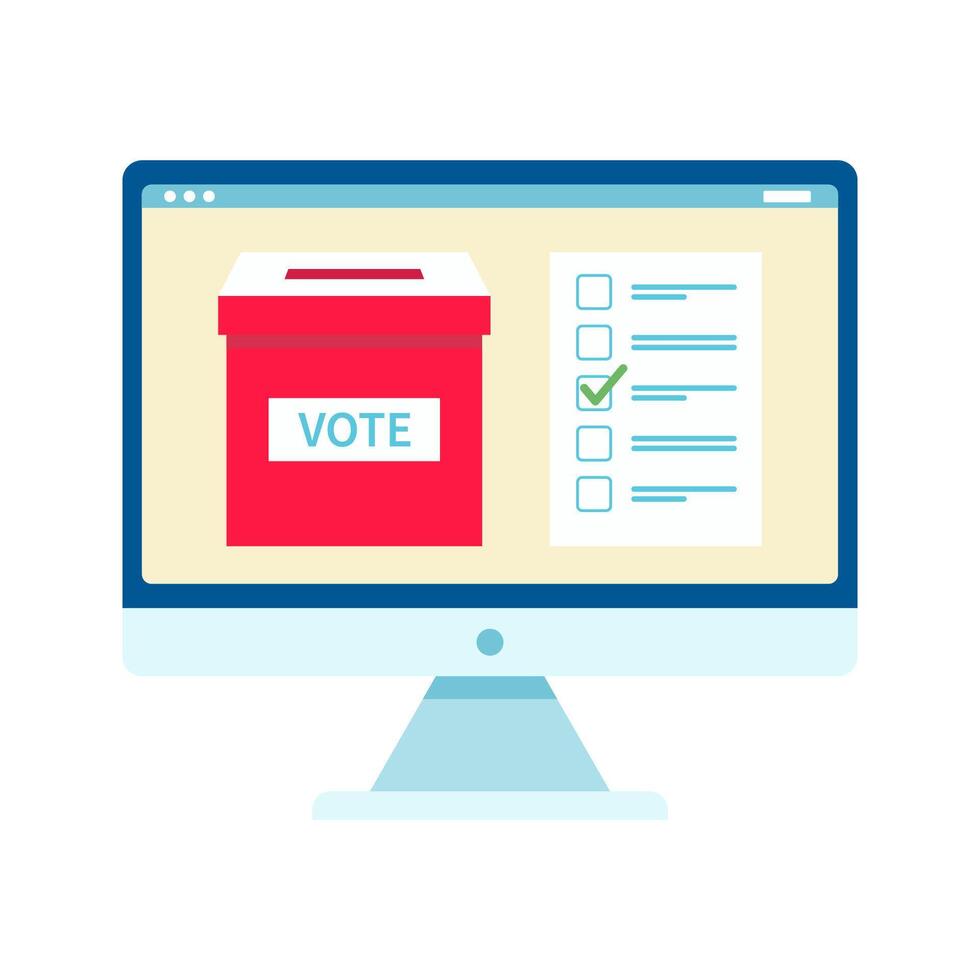 Voting ballot box icon. Hand putting paper in the ballot box. Voting concept. Vector illustration. Election and democracy campaign. Digital or online vote Sign.