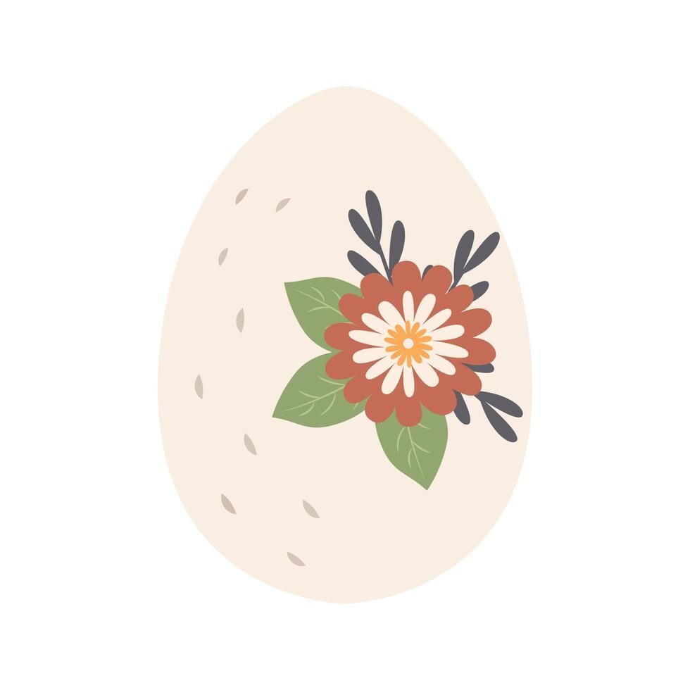 contento Pascua de Resurrección. Pascua de Resurrección huevos con diferente texturas en un blanco antecedentes. primavera día festivo. vector ilustración. contento Pascua de Resurrección huevos plano diseño .