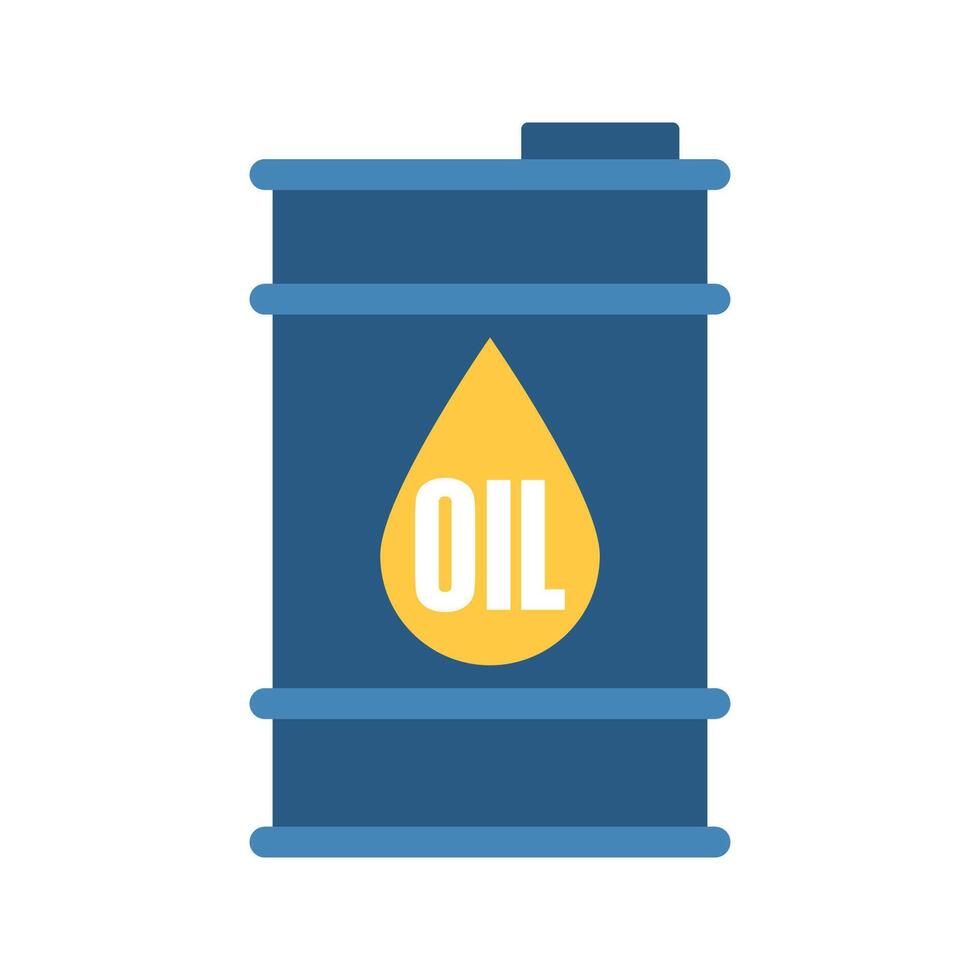 petróleo industria icono con fábrica vector ilustración. petróleo industria elemento.