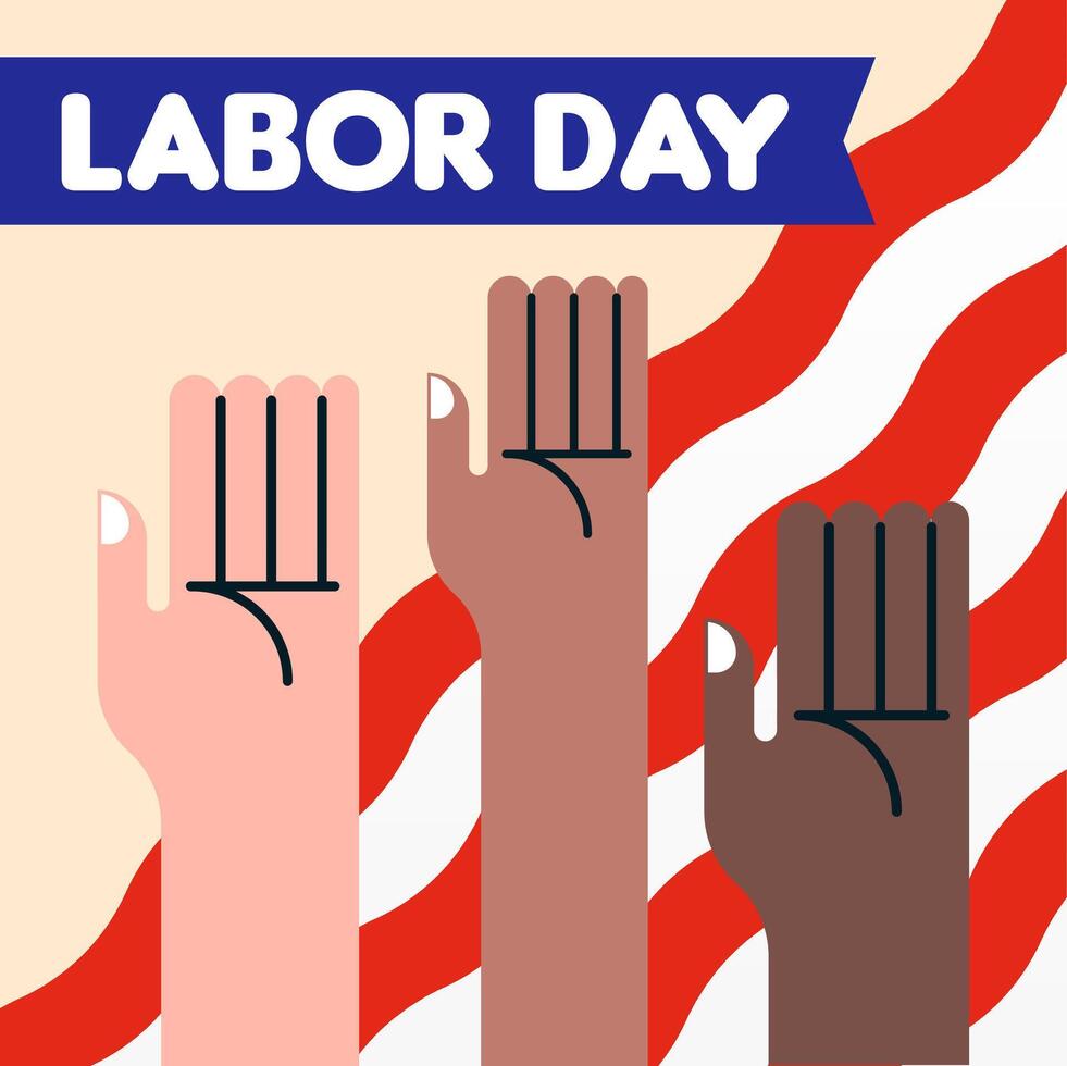 Happy International Labour Day Background Illustration vector