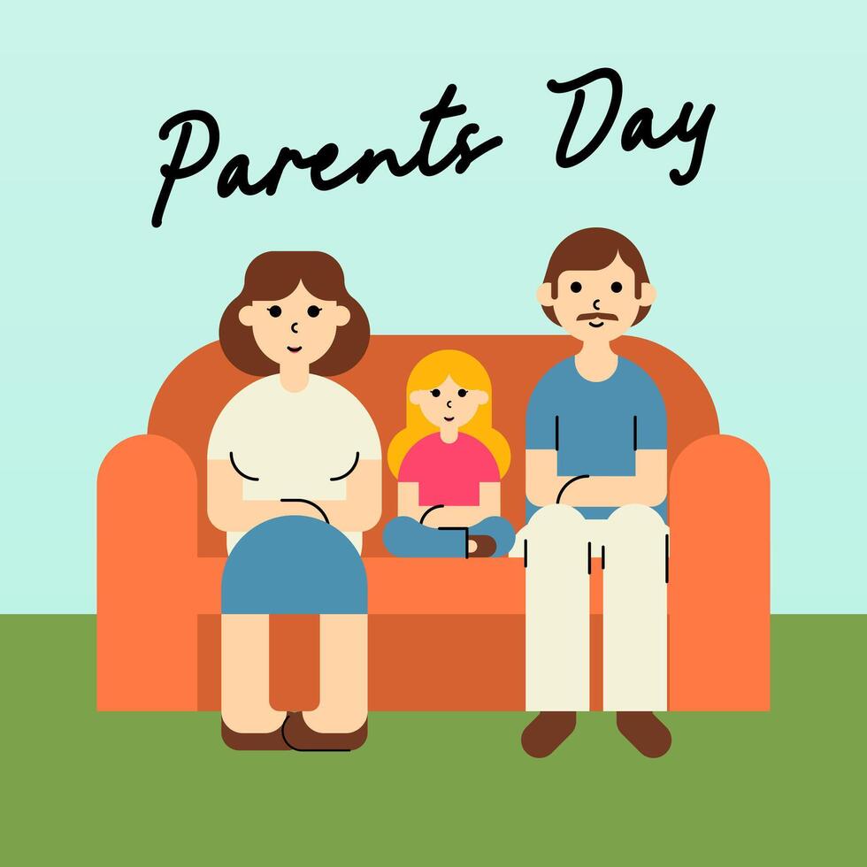 Happy Parent's Day Illustration Background vector