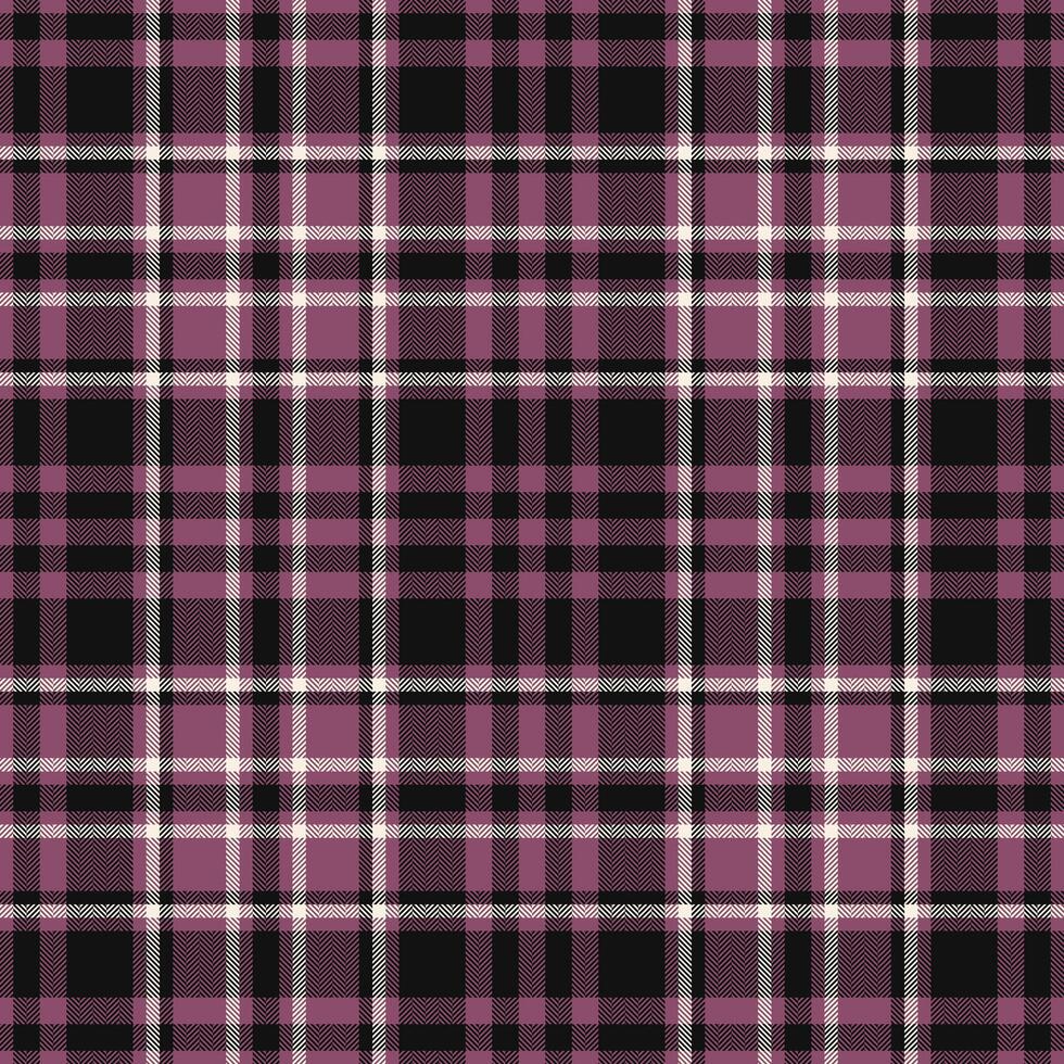 Plaid seamless pattern. Check fabric texture. Vector textile print.