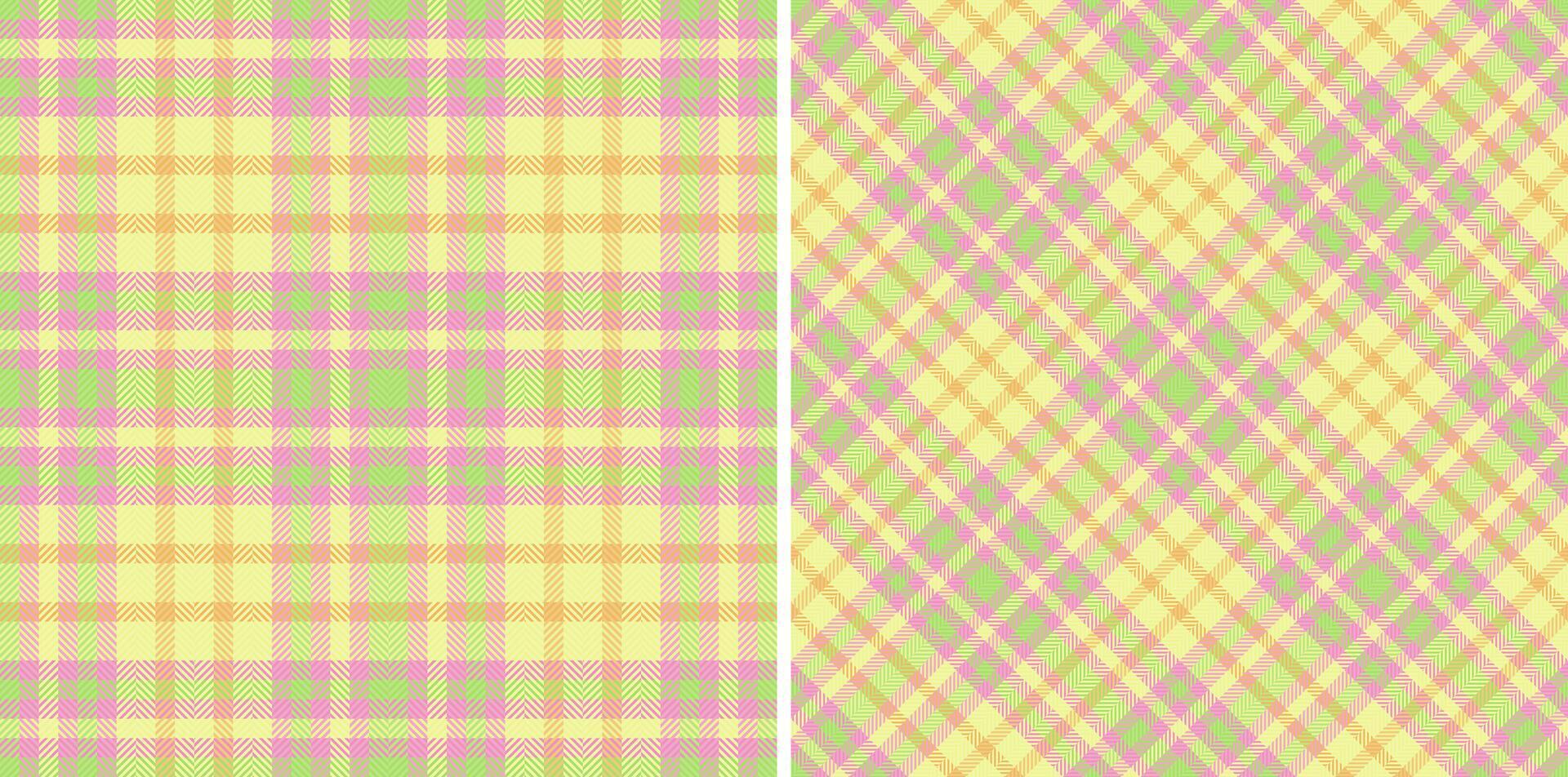 Plaid tartan check of texture vector fabric with a background seamless pattern textile. Set in spring colors. Creative gift wrapping ideas for special occasions.