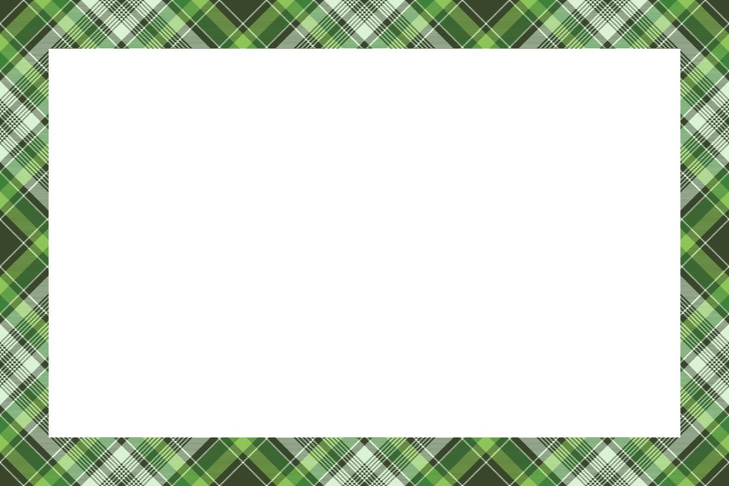 Rectangle borders and Frames vector. Border pattern geometric vintage frame design. Scottish tartan plaid fabric texture. Template for gift card, collage, scrapbook or photo album and portrait. vector