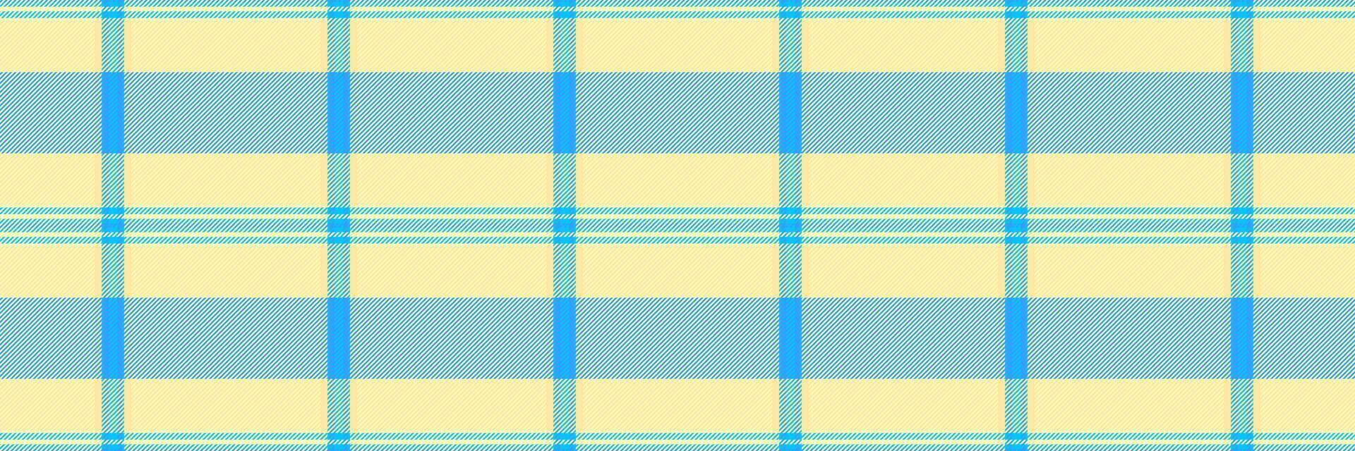 Furry tartan check textile, cross vector pattern seamless. Italian background texture plaid fabric in light and yellow colors.