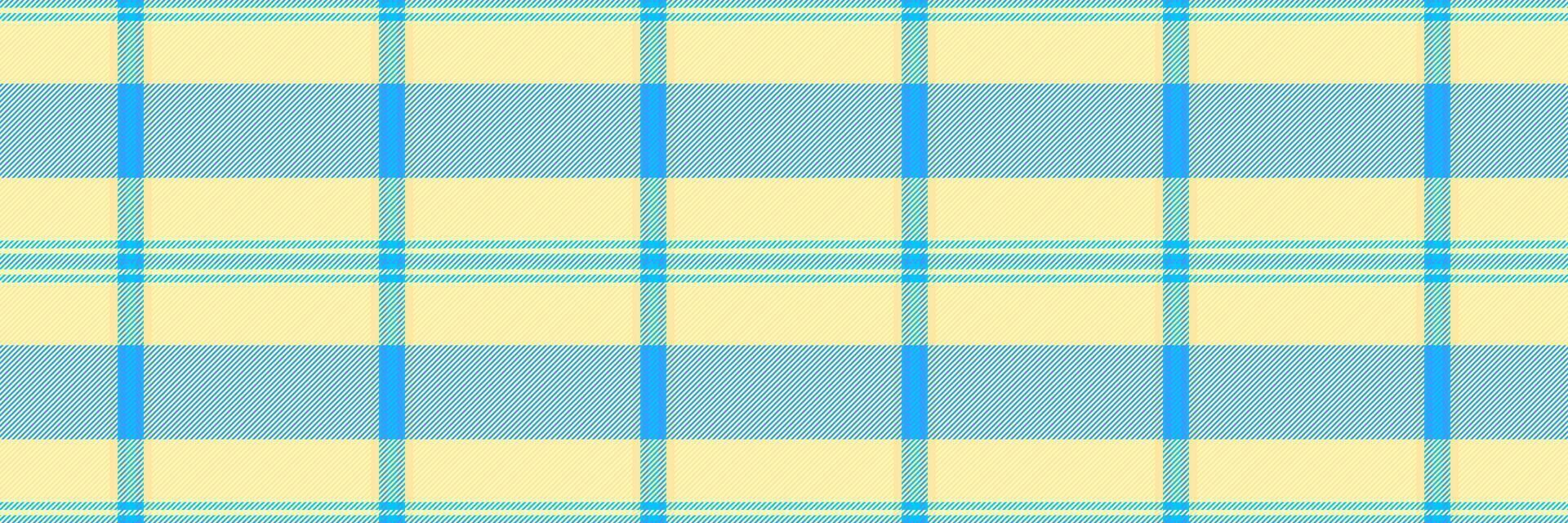 Furry tartan check textile, cross vector pattern seamless. Italian background texture plaid fabric in light and yellow colors.