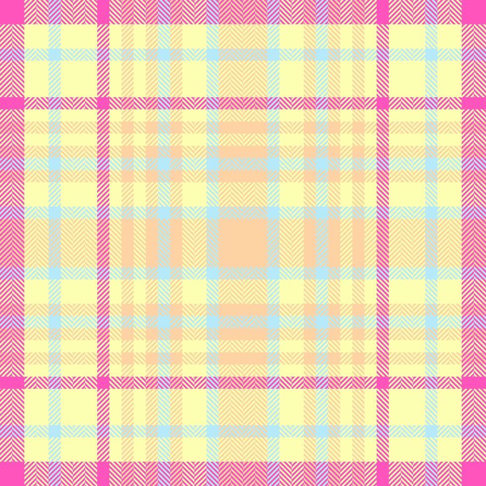 Textile design of textured plaid. Checkered fabric pattern swatch for shirt, dress, suit, wrapping paper print, invitation and gift card. vector