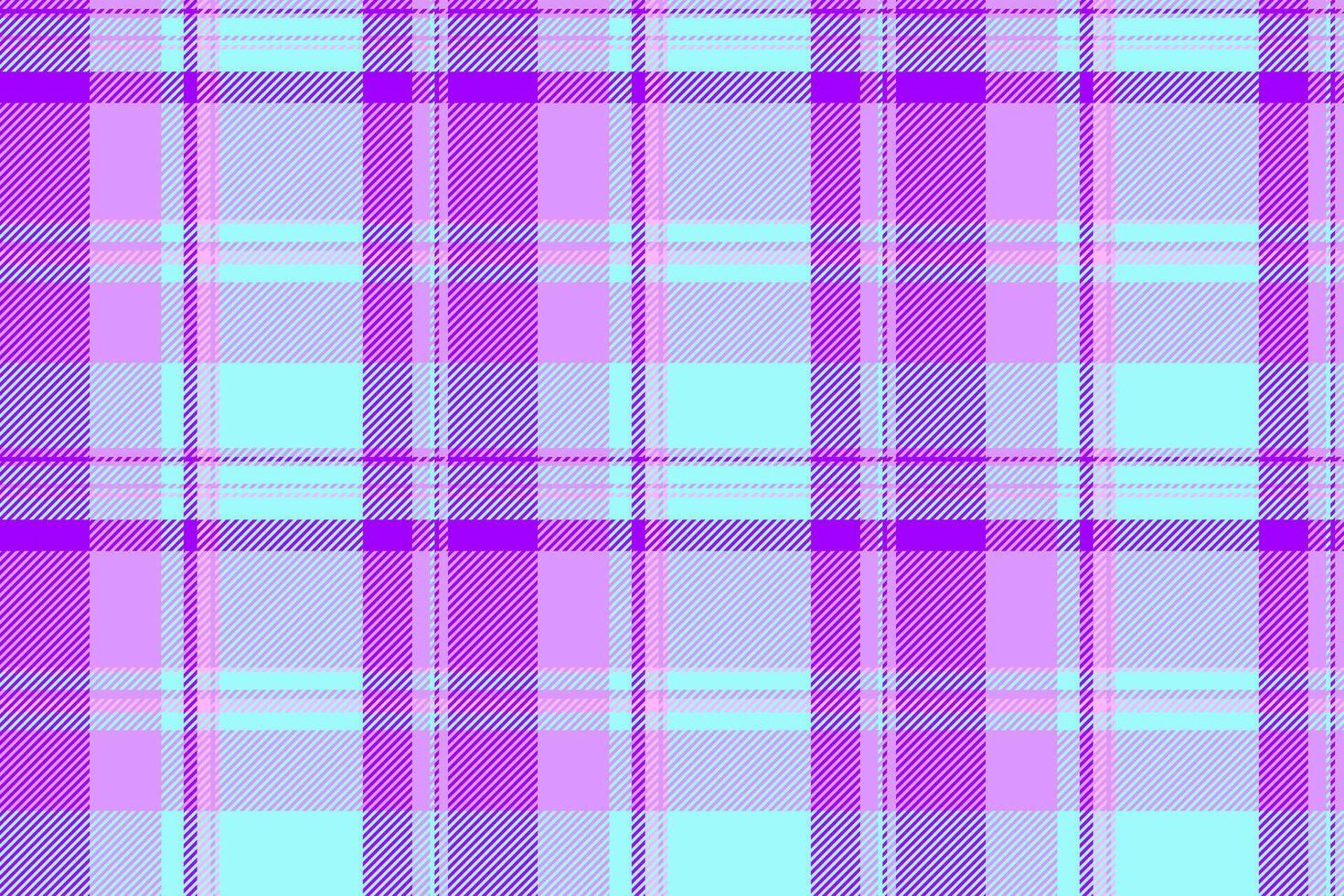 Pure tartan texture plaid, cover vector background textile. Warp pattern check seamless fabric in violet and teal colors.