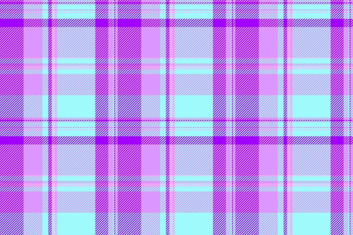 Pure tartan texture plaid, cover vector background textile. Warp pattern check seamless fabric in violet and teal colors.