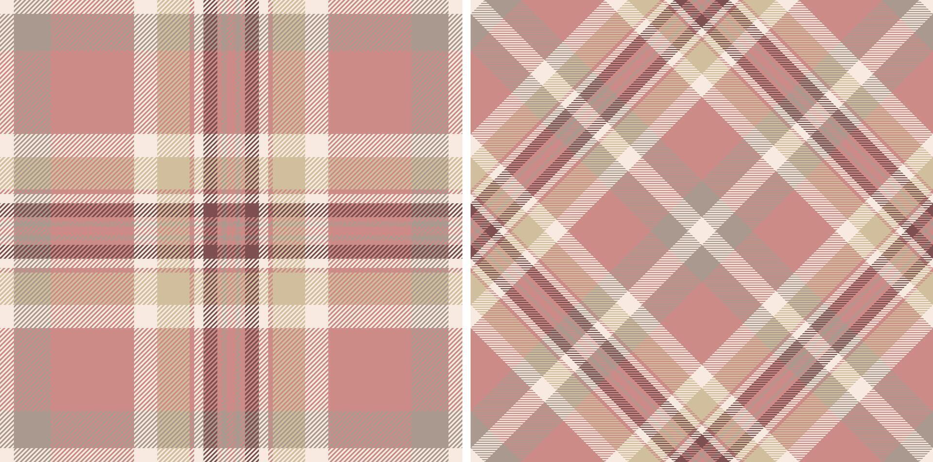 Texture textile check of fabric seamless pattern with a plaid vector background tartan.
