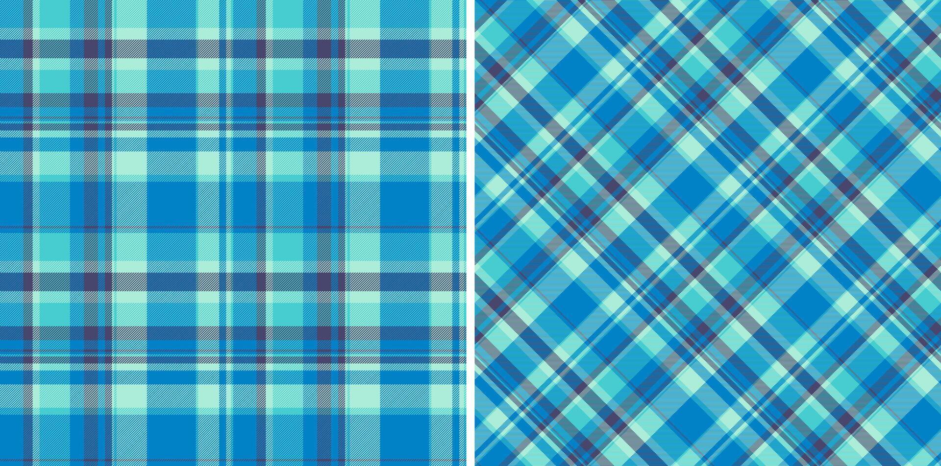 Fabric tartan background of seamless texture pattern with a check plaid vector textile. Set in cold colors. Trendy everyday bags for women.
