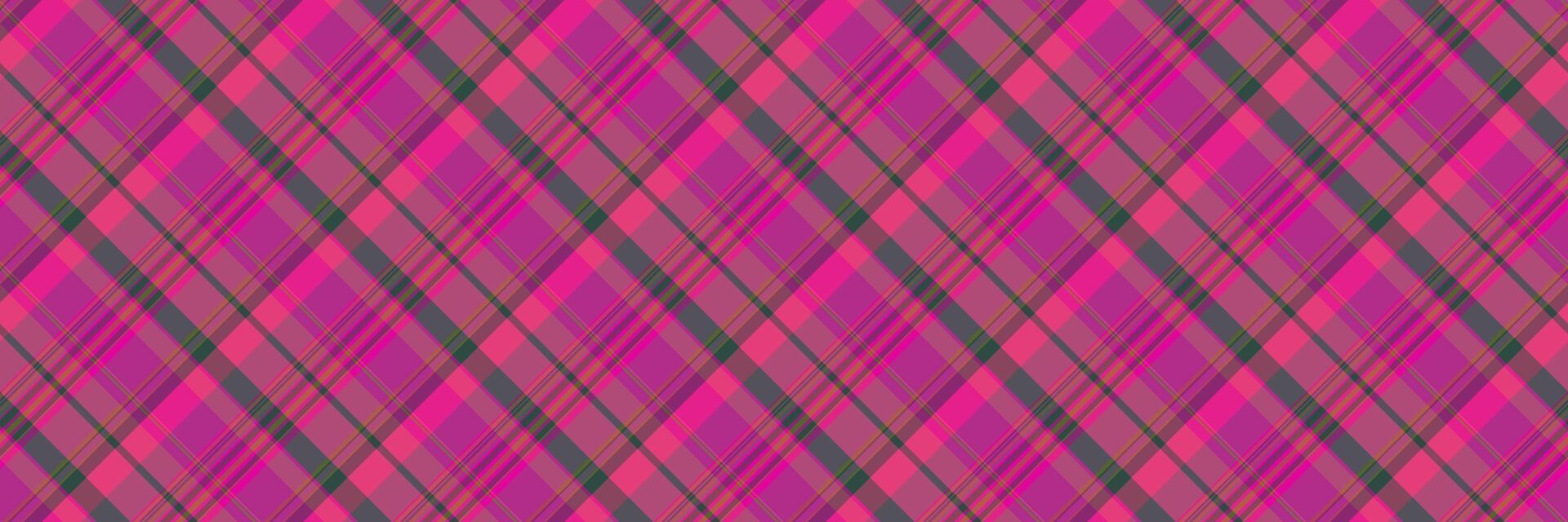 Attire plaid texture textile, variation background seamless tartan. Overlayed pattern fabric vector check in pink and red colors.