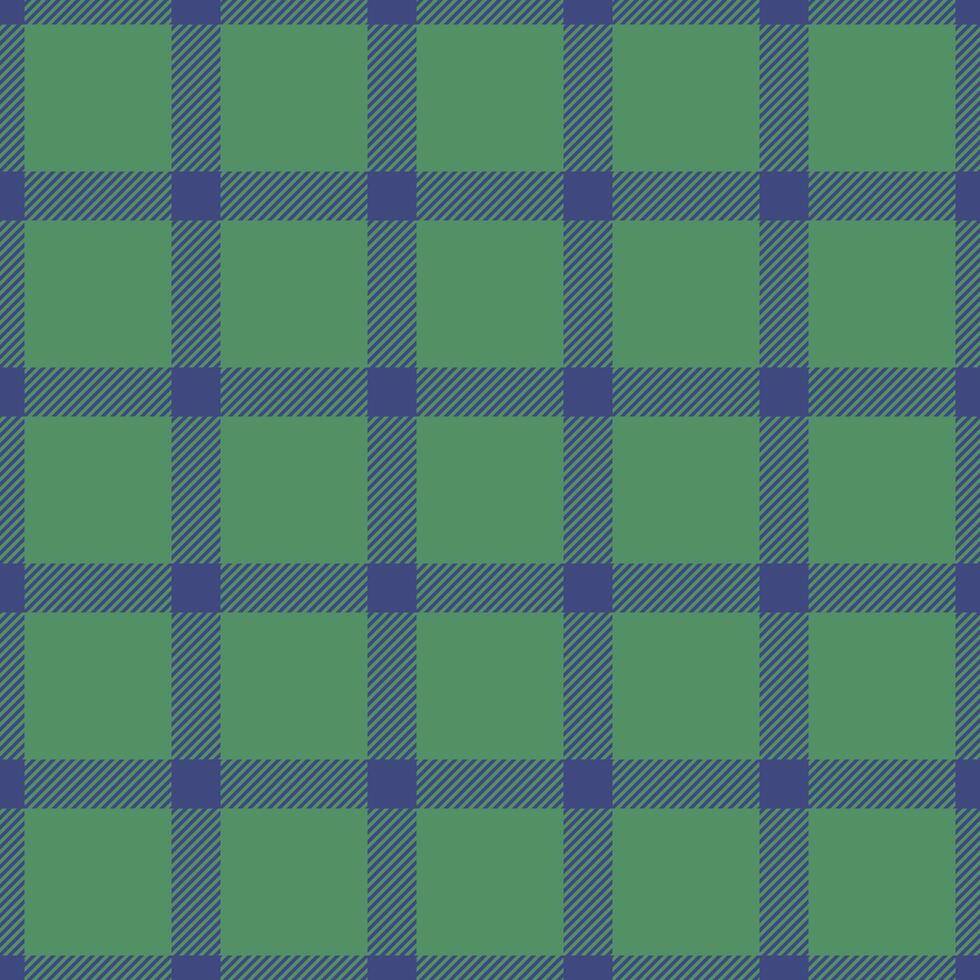Detailed fabric pattern textile, teenage seamless texture vector. Romance check tartan plaid background in blue and green colors. vector
