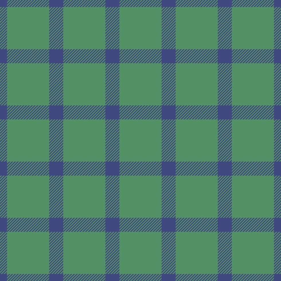 Detailed fabric pattern textile, teenage seamless texture vector. Romance check tartan plaid background in blue and green colors. vector