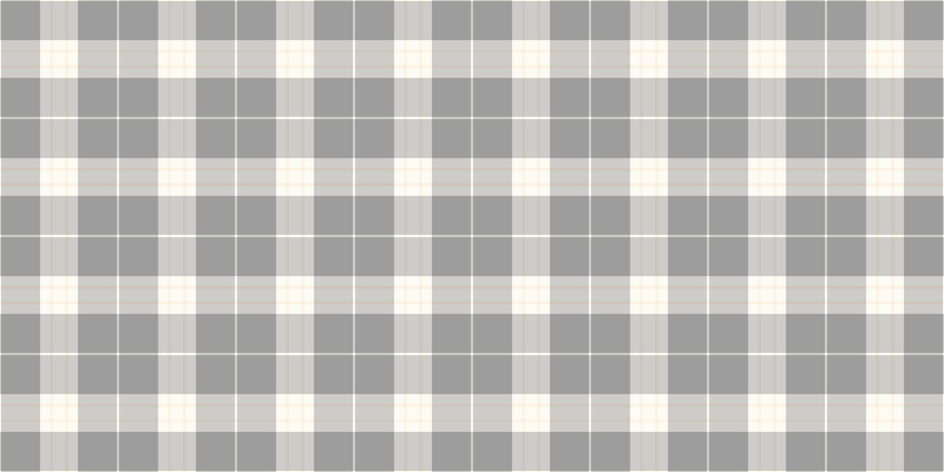 Basic background texture plaid, manufacturing textile seamless vector. Linen pattern check tartan fabric in pastel grey and grey colors. vector