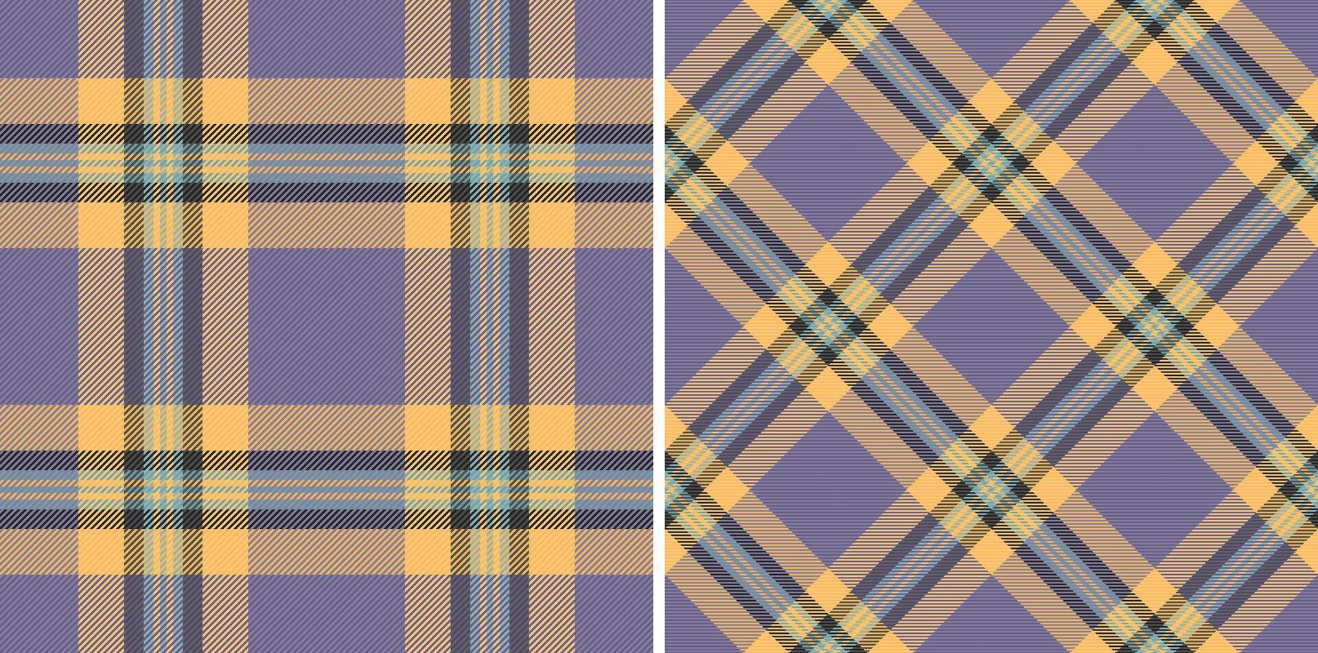 Check texture vector of textile background pattern with a plaid seamless fabric tartan.
