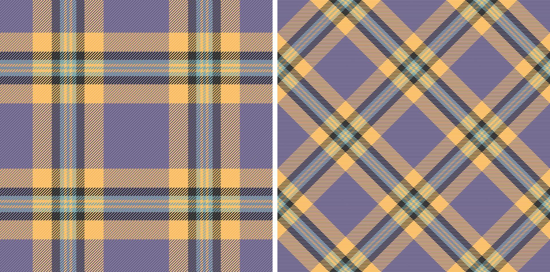 Check texture vector of textile background pattern with a plaid seamless fabric tartan.