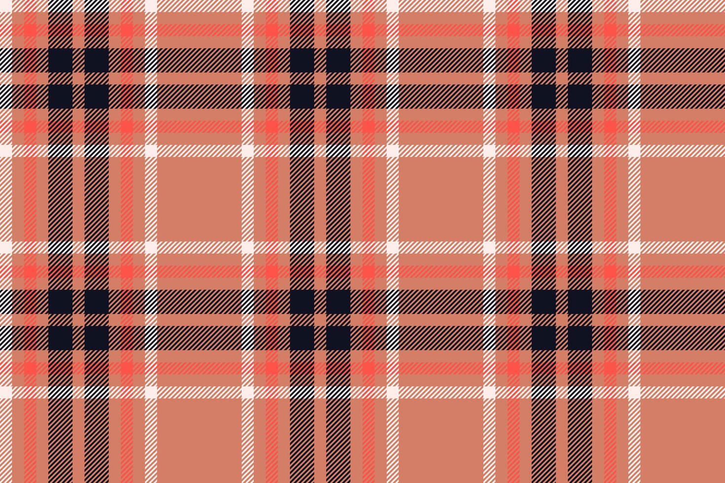 Plaid background, check seamless pattern in red. Vector fabric texture for textile print, wrapping paper, gift card or wallpaper.