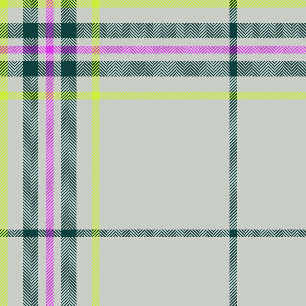 Plaid check pattern. Seamless fabric texture. Tartan textile print. vector