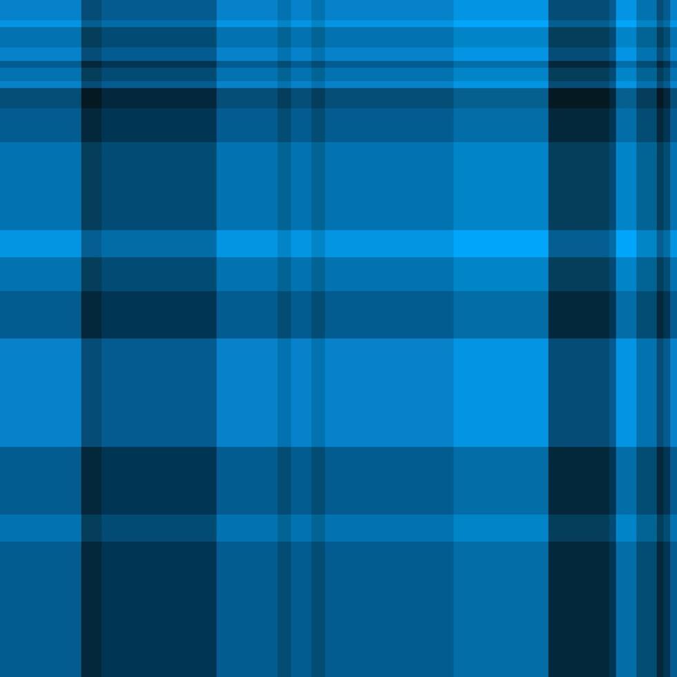 Random textile texture seamless, printing vector tartan check. Business background plaid fabric pattern in cyan and dark colors.