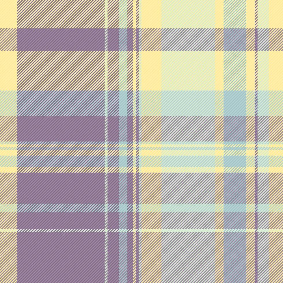 Seamless tartan background of plaid texture pattern with a textile fabric check vector. vector