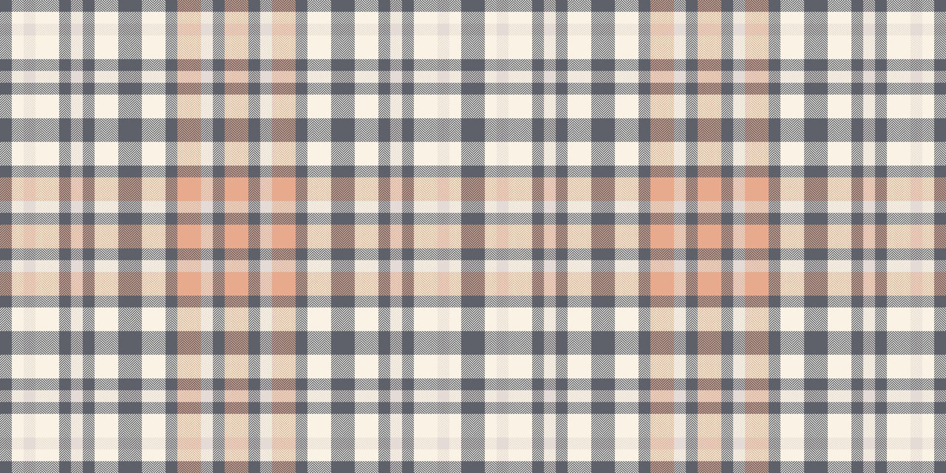 Feminine textile background fabric, kingdom tartan plaid check. Age pattern vector texture seamless in pastel and old lace colors.