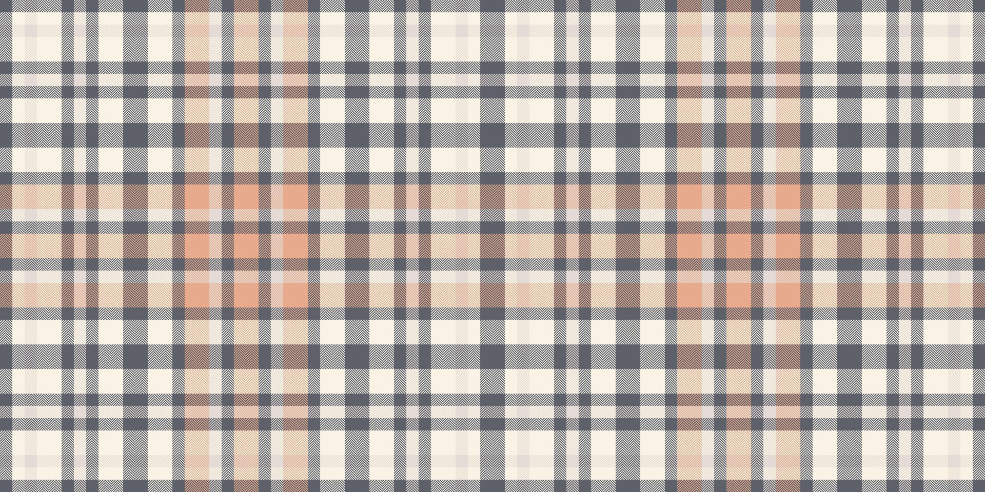 Feminine textile background fabric, kingdom tartan plaid check. Age pattern vector texture seamless in pastel and old lace colors.