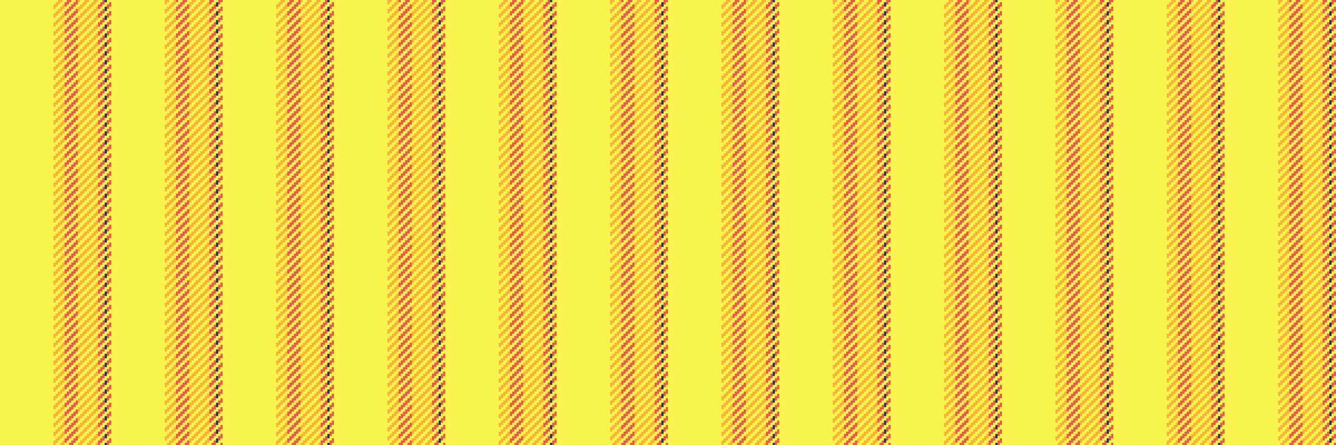 Gold background vertical vector, veil stripe textile lines. Service pattern fabric seamless texture in yellow and amber colors. vector