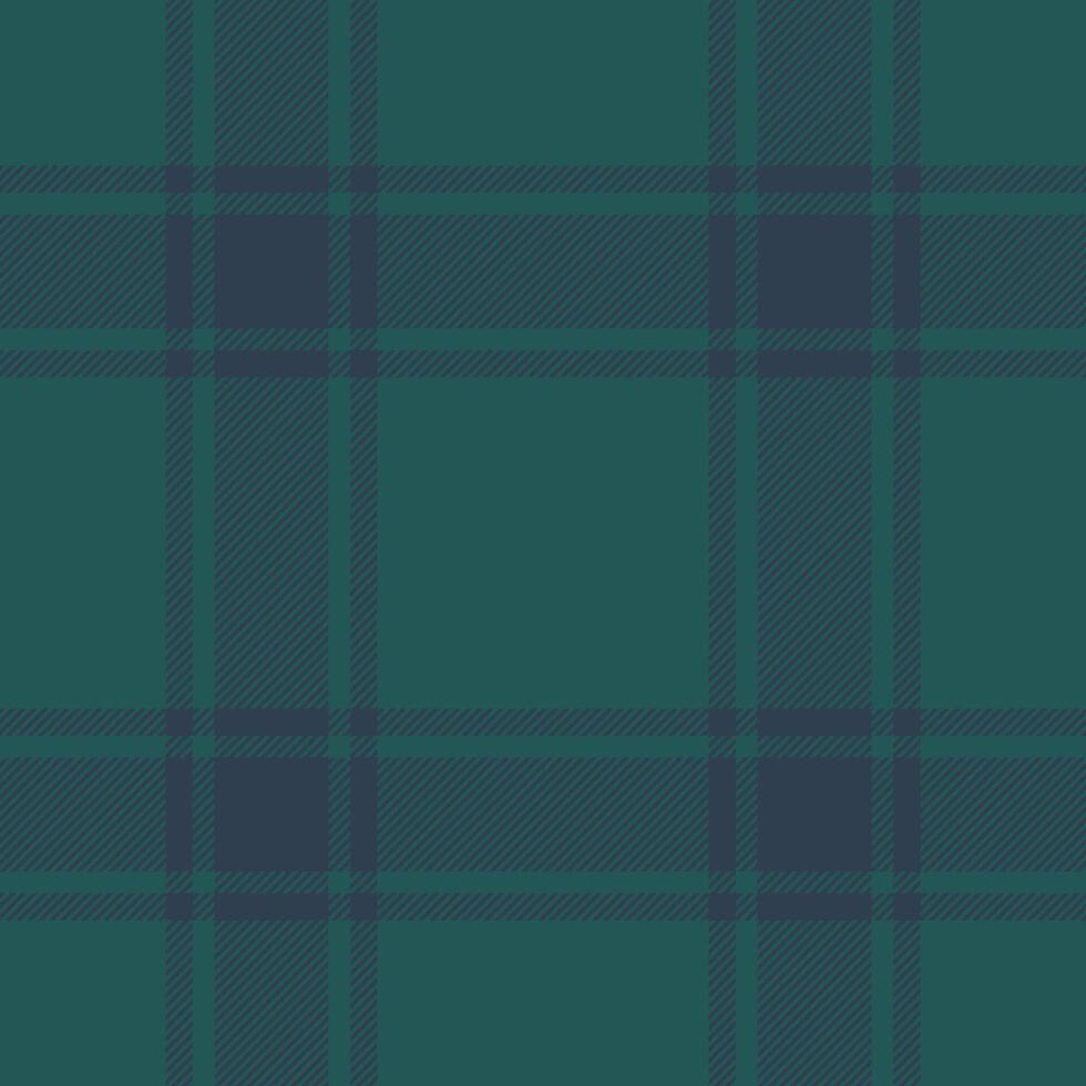 Plaid seamless pattern in green. Check fabric texture. Vector textile print.